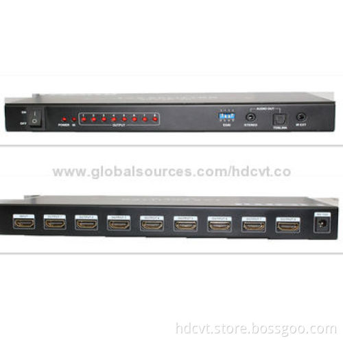 1 x 8, 4 x 2K HDMI Splitter with Audio Extractor